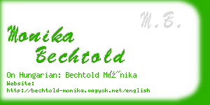 monika bechtold business card
